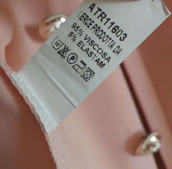 Blazer Rosa Carcela Dupla Botões, TM