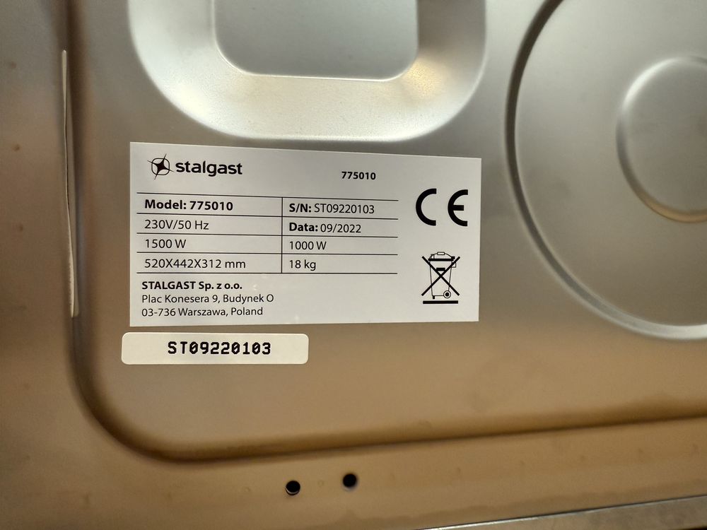 Mikrofalówka Stalgast 1000W