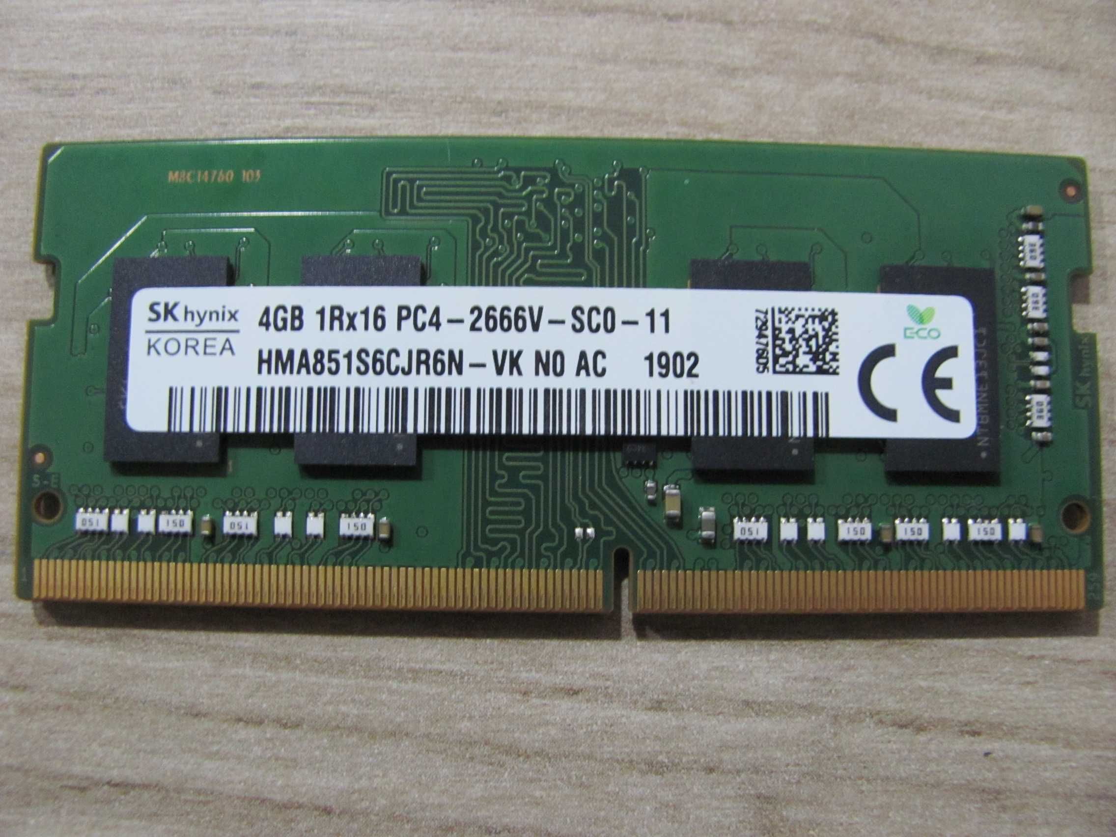 Pamiec Ram DDR4 SK Hynix 4GB x 2 ( 8GB) 1Rx16 PC4-2666V-SC0-11