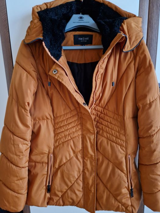 Pomarańczowa kurtka Femestage Eva Minge, r. 38