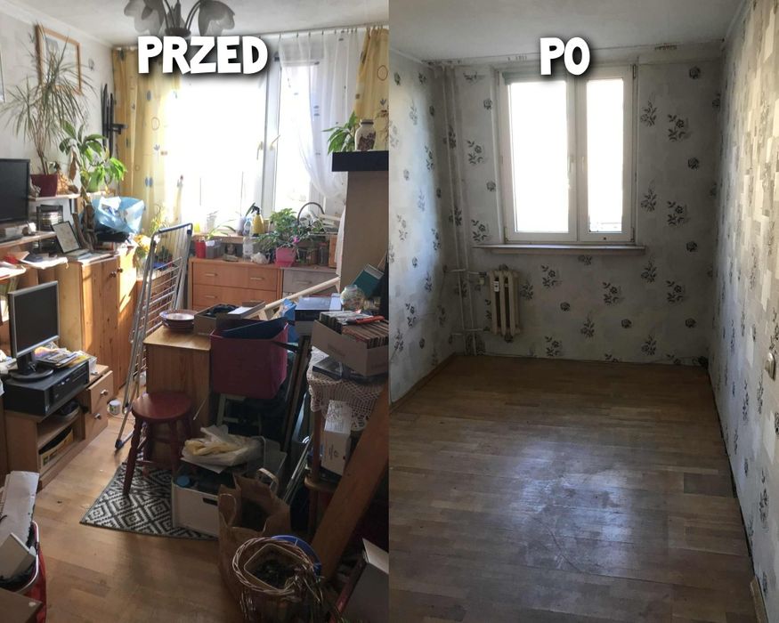 Opróżnianie Wywóz mieszkań piwnic strychów Utylizacja gruzu mebli