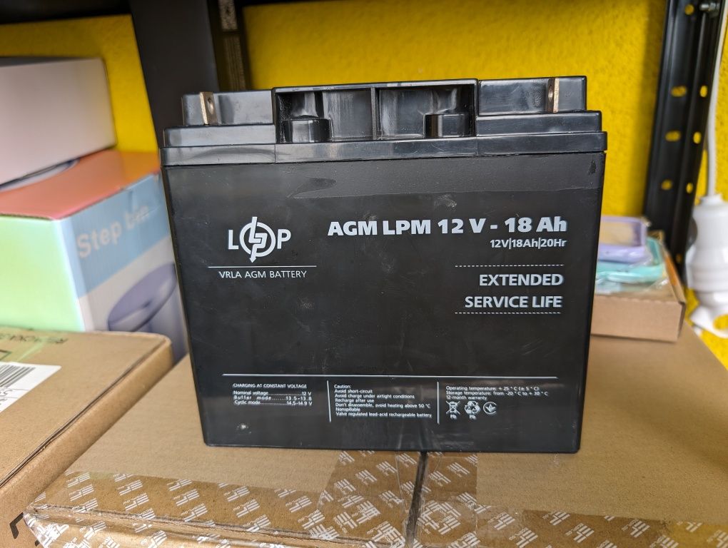 Акумулятор LogicPower AGM Extended service life LPM 12V-18Ah (LP4133)