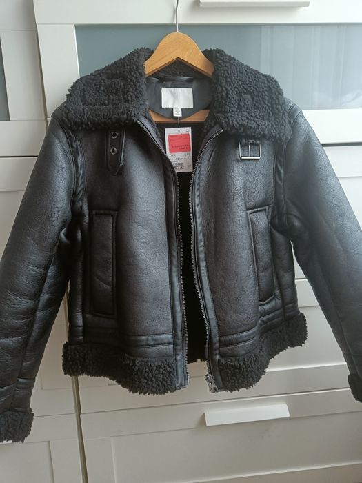 Kurtka skórzana kożuszek