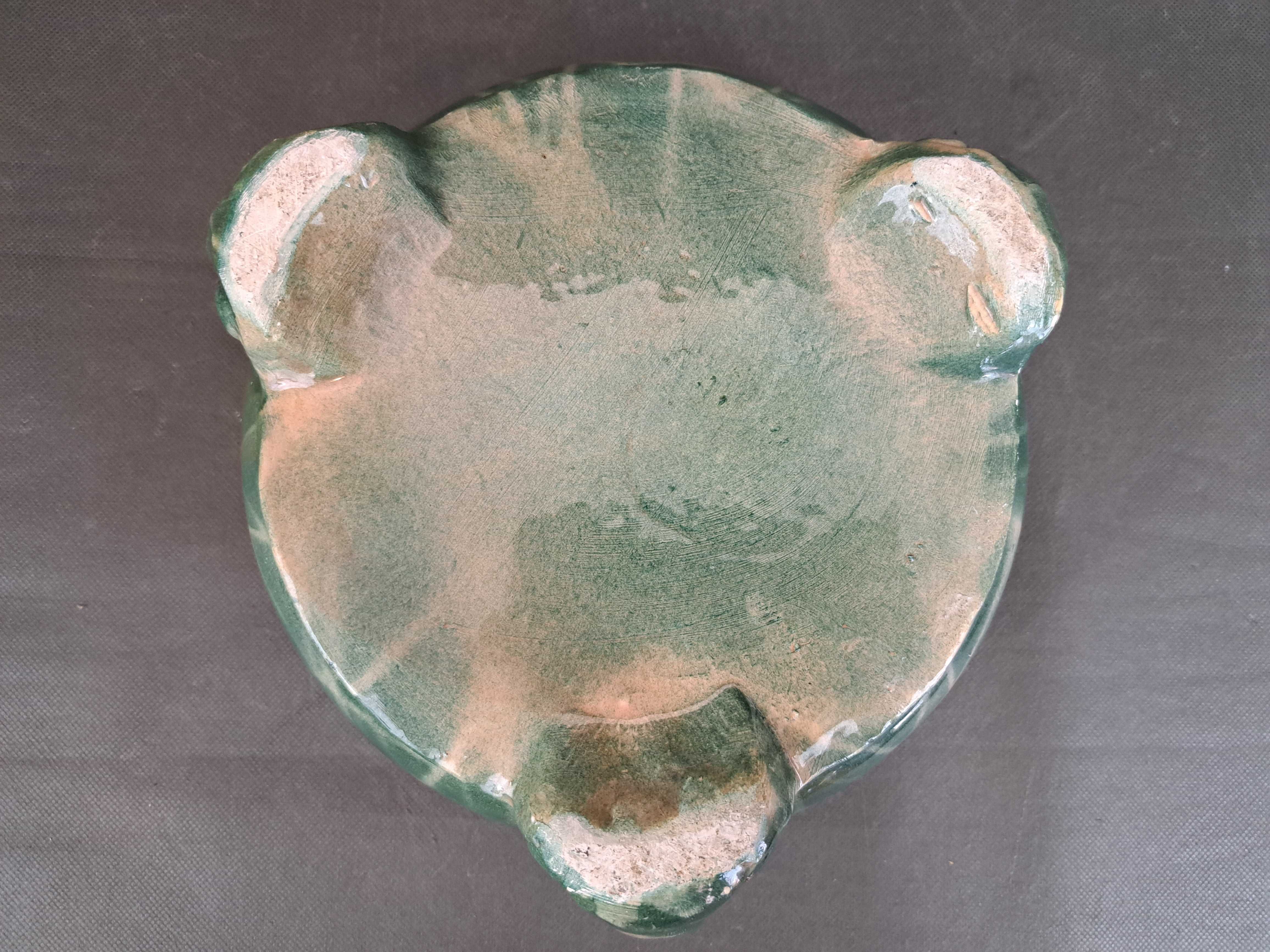 Doniczka ceramiczna, secesja, majolika