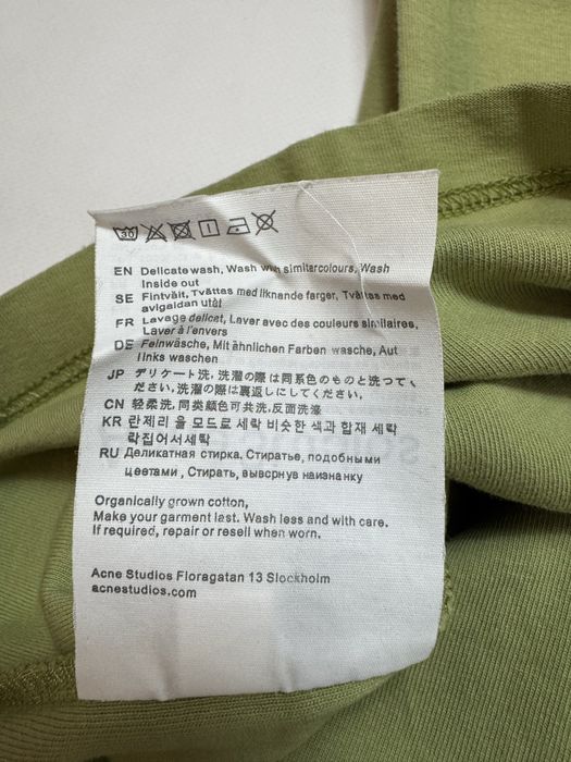 Лонгслів Acne Studios Green Oversized М L ERD vetements