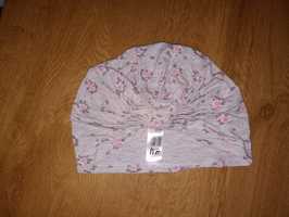 Czapka turban w kwiaty 86/92 h&m