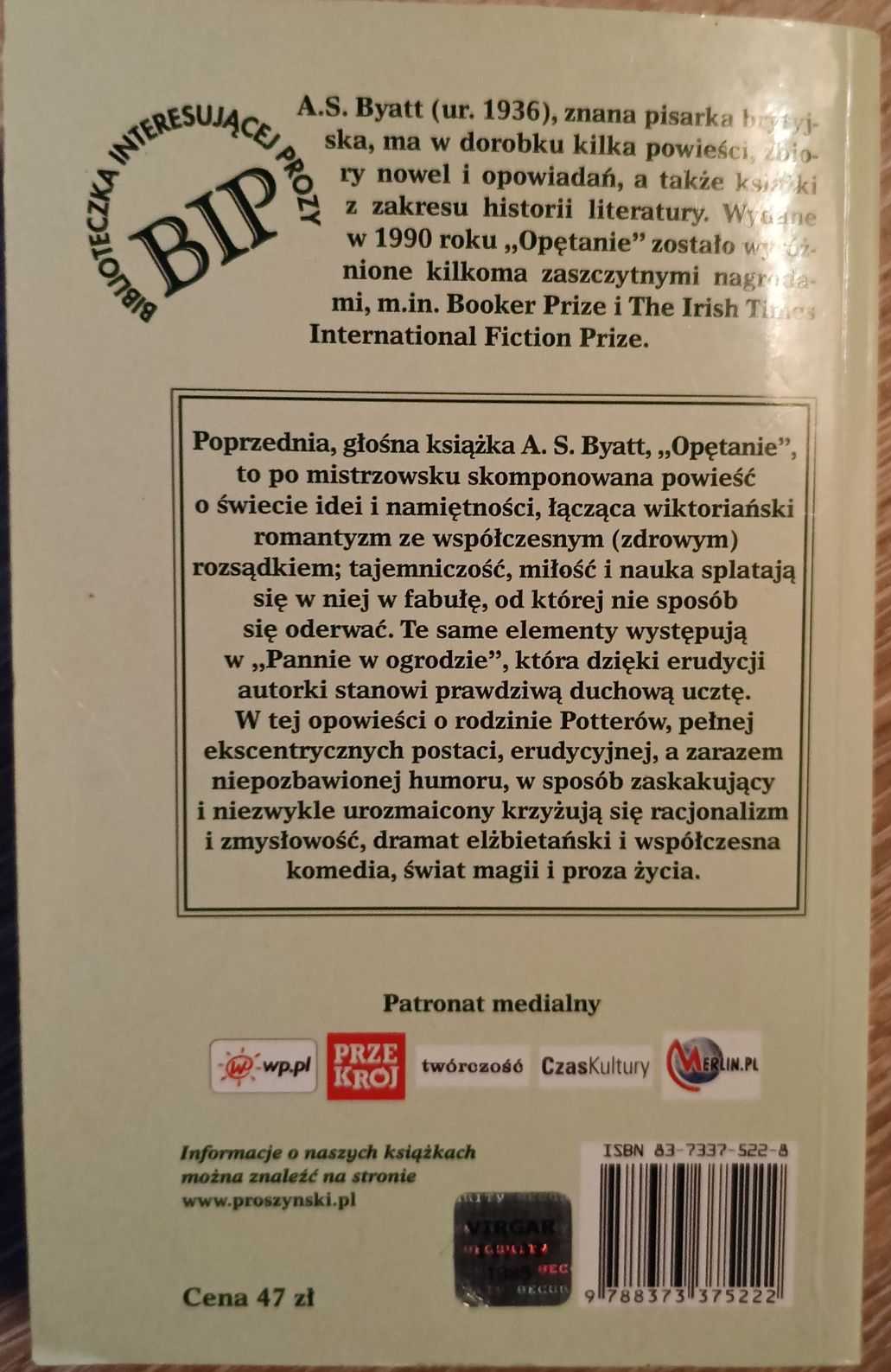 Panna w ogrodzie " A.S.Byatt