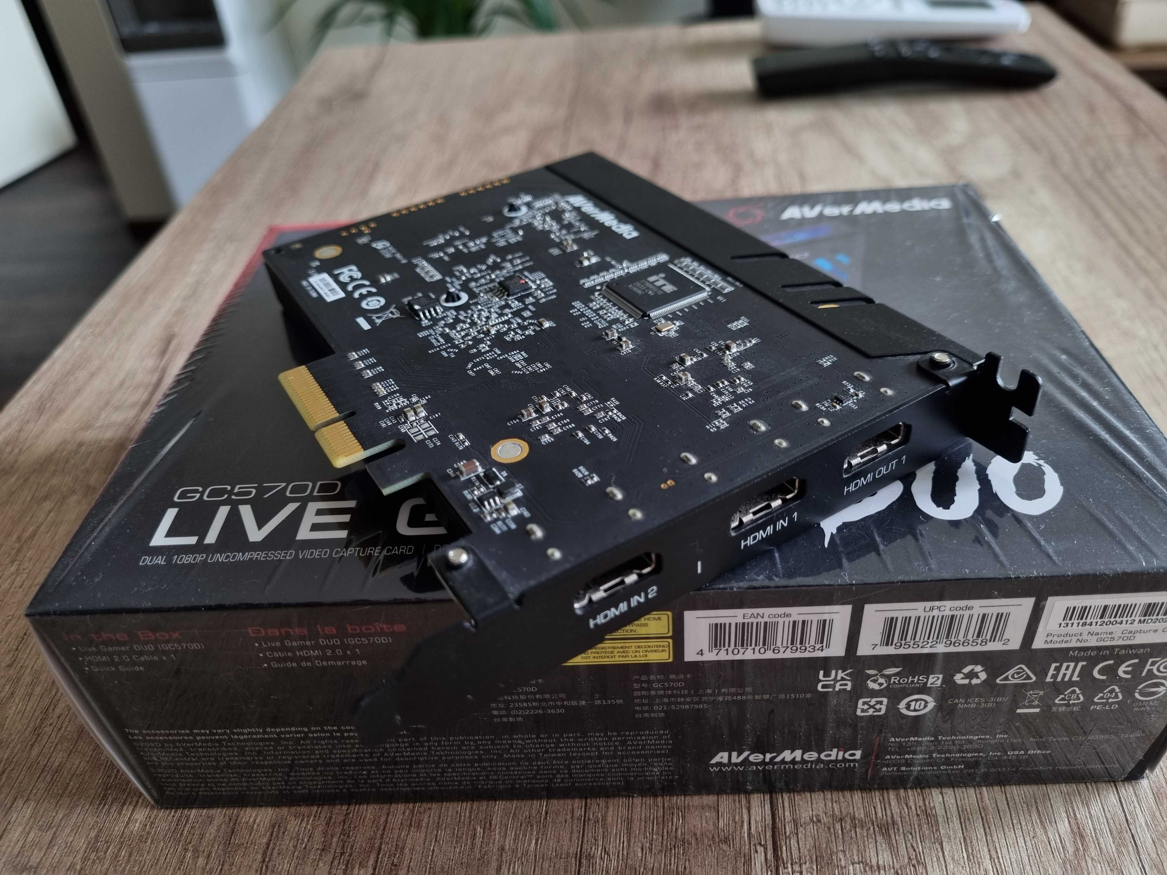 Карта захвата видео AVerMedia Live Gamer Duo GC570D