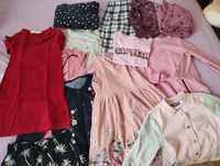 Paczka ubrań dla dziewczynki 6-7 lat H&M, Sinsay, 5-10-15