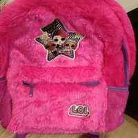 Plecak LOL, kolor różowy , puchaty