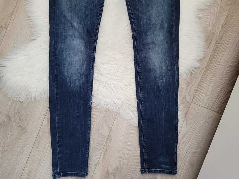 Granatowe spodnie dżinsowe / dżinsy skinny, Tommy Jeans, S (36)