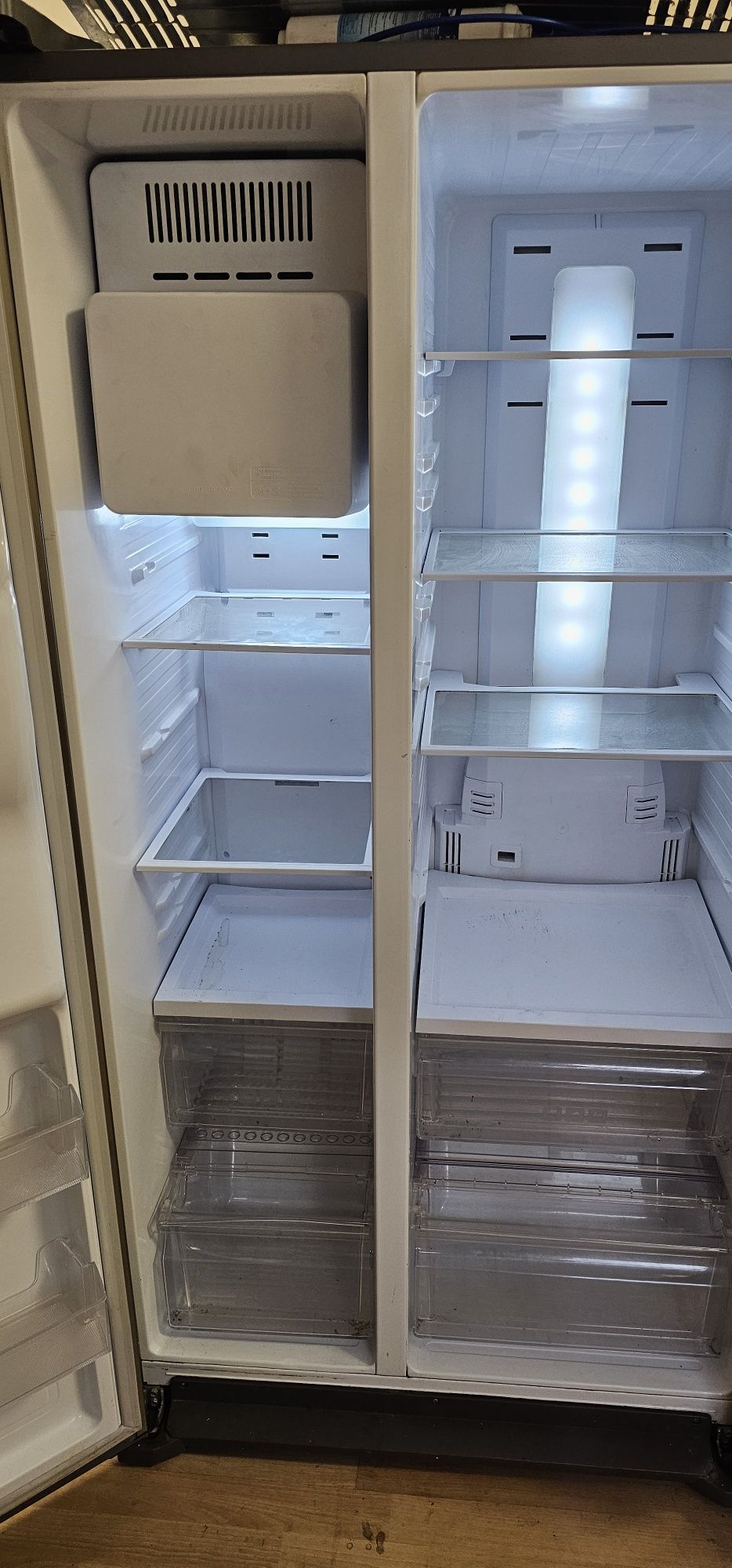 Lodówka samsung side by side kostkarka do lodu