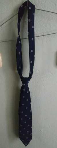 granatowy krawat z lat 80-tych