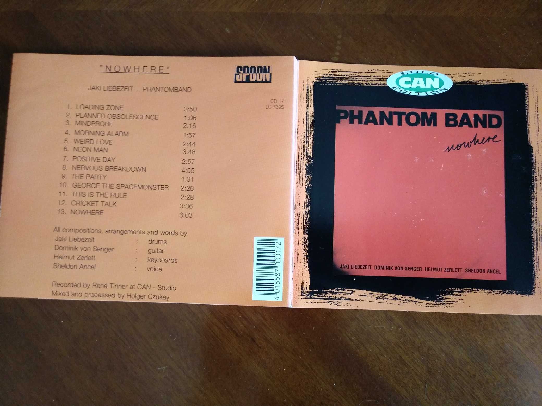 CAN - płyty CD niemieckiej grupy/PHANTOM BAND-Nowhere-Can Solo Edition