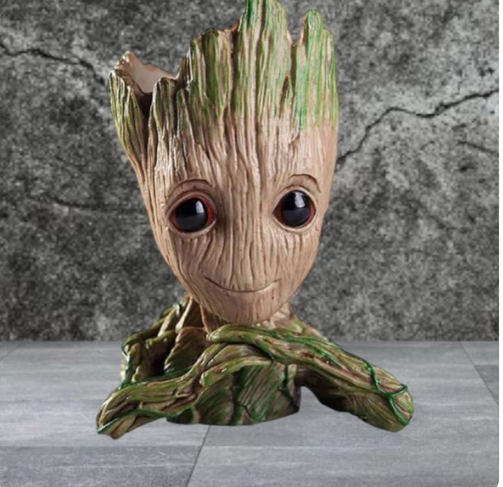 Marvel conjunto 4 Groot's guardiães da galáxia vaso suculentas
