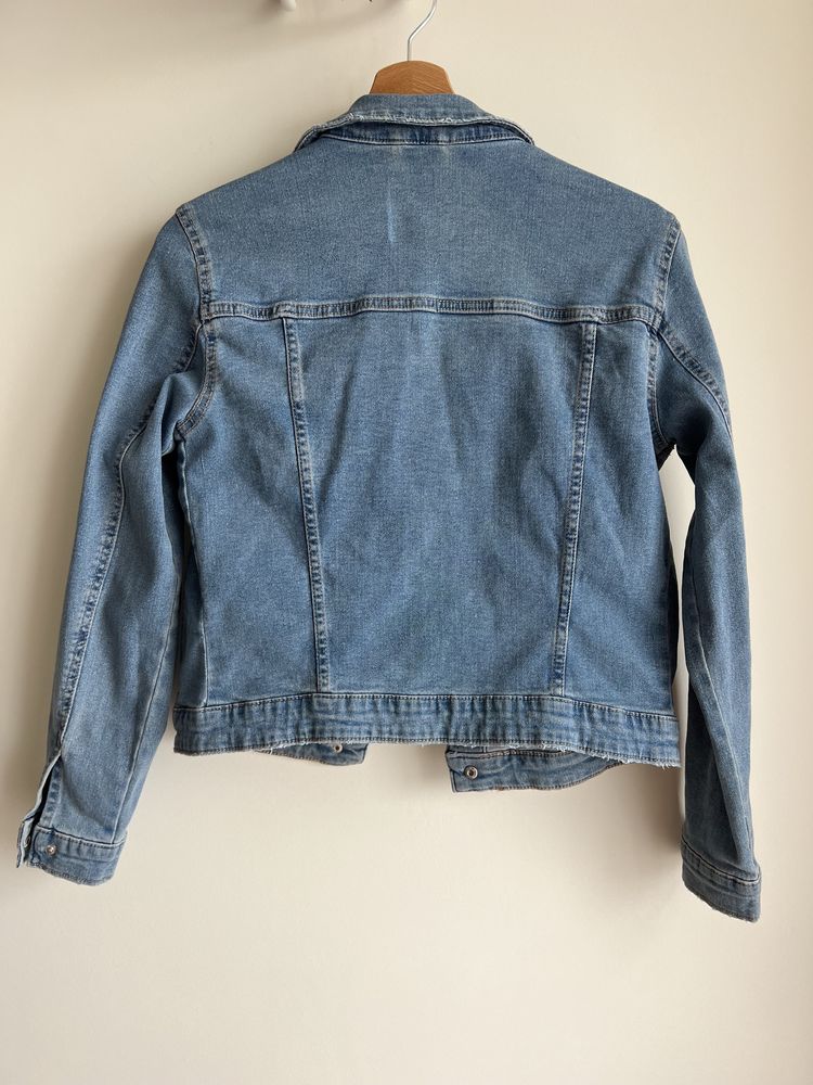 Bershka kurtka jeansowa 38 M denim jasny jeans