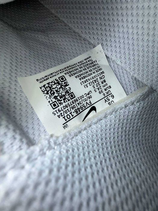 ОРИГІНАЛ! Nike Air Force 1 Low White/Black 38.5 39 40 | FV5948-101