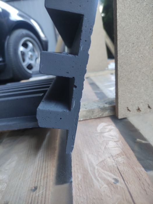 Panel dekor 3D, beton architektoniczny, Lamel