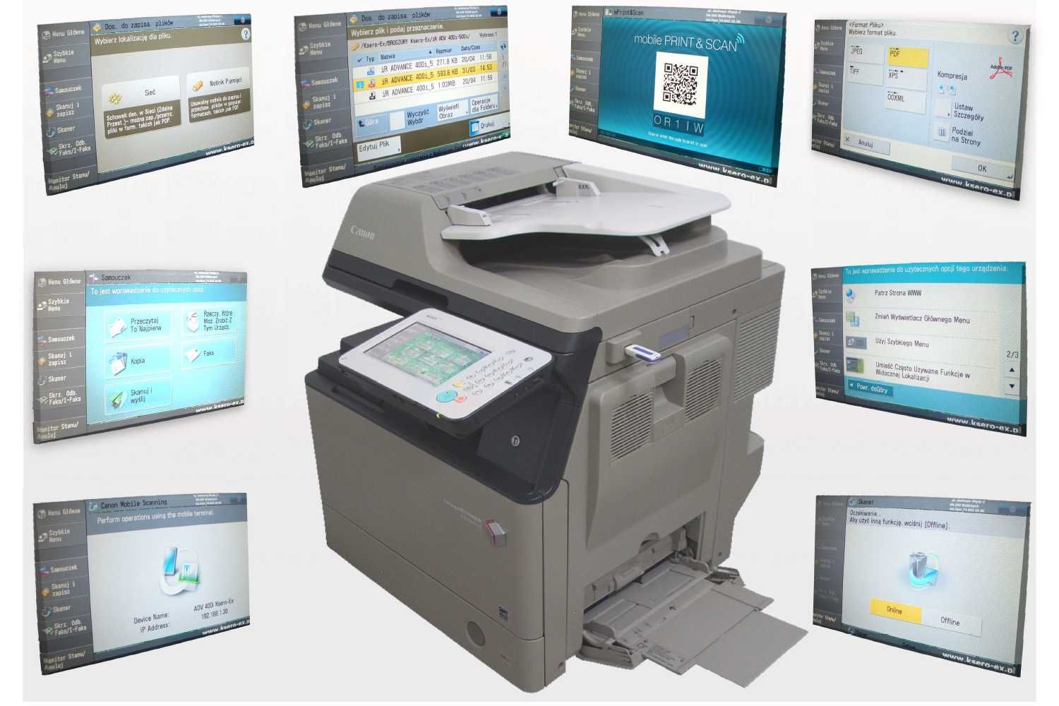 .: Canon imageRUNNER ADVANCE 400i adv400 Kserokopiarka iR-ADV :.