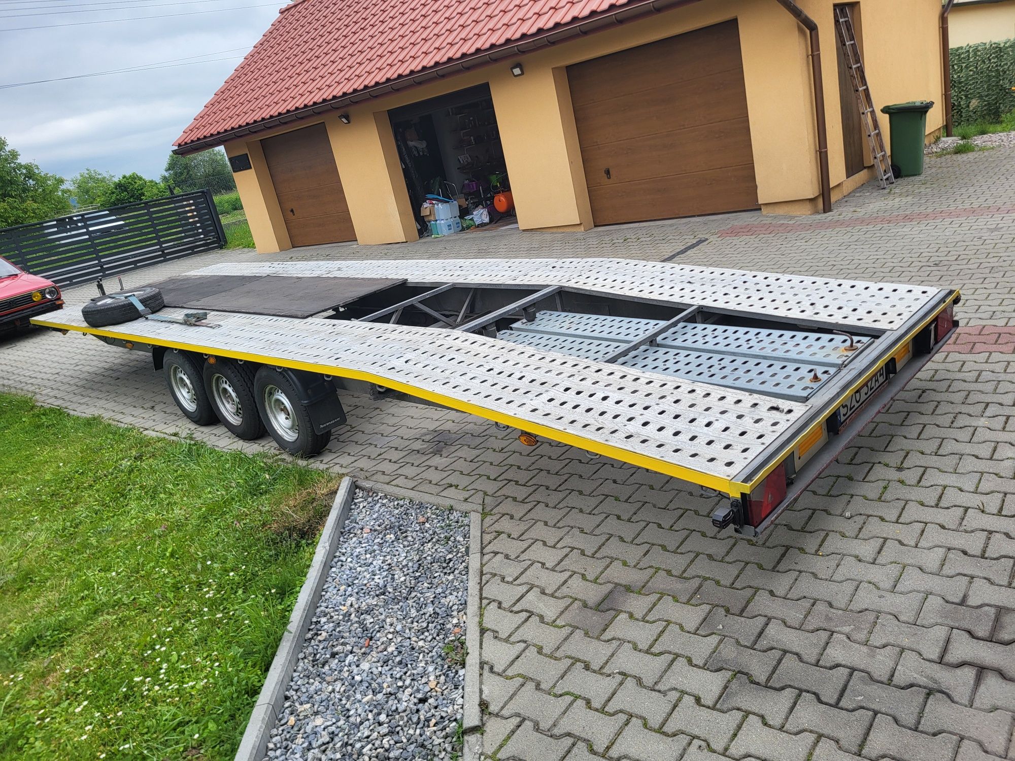 Przyczepa laweta  dmc 3500kg 2017r niewiadow 2 auta