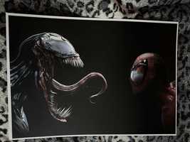 Spider Man plakat marvel spiderman venom duży A3 poster prezent
