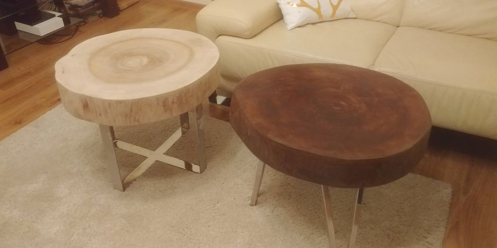 Stolik kawowy z plastra