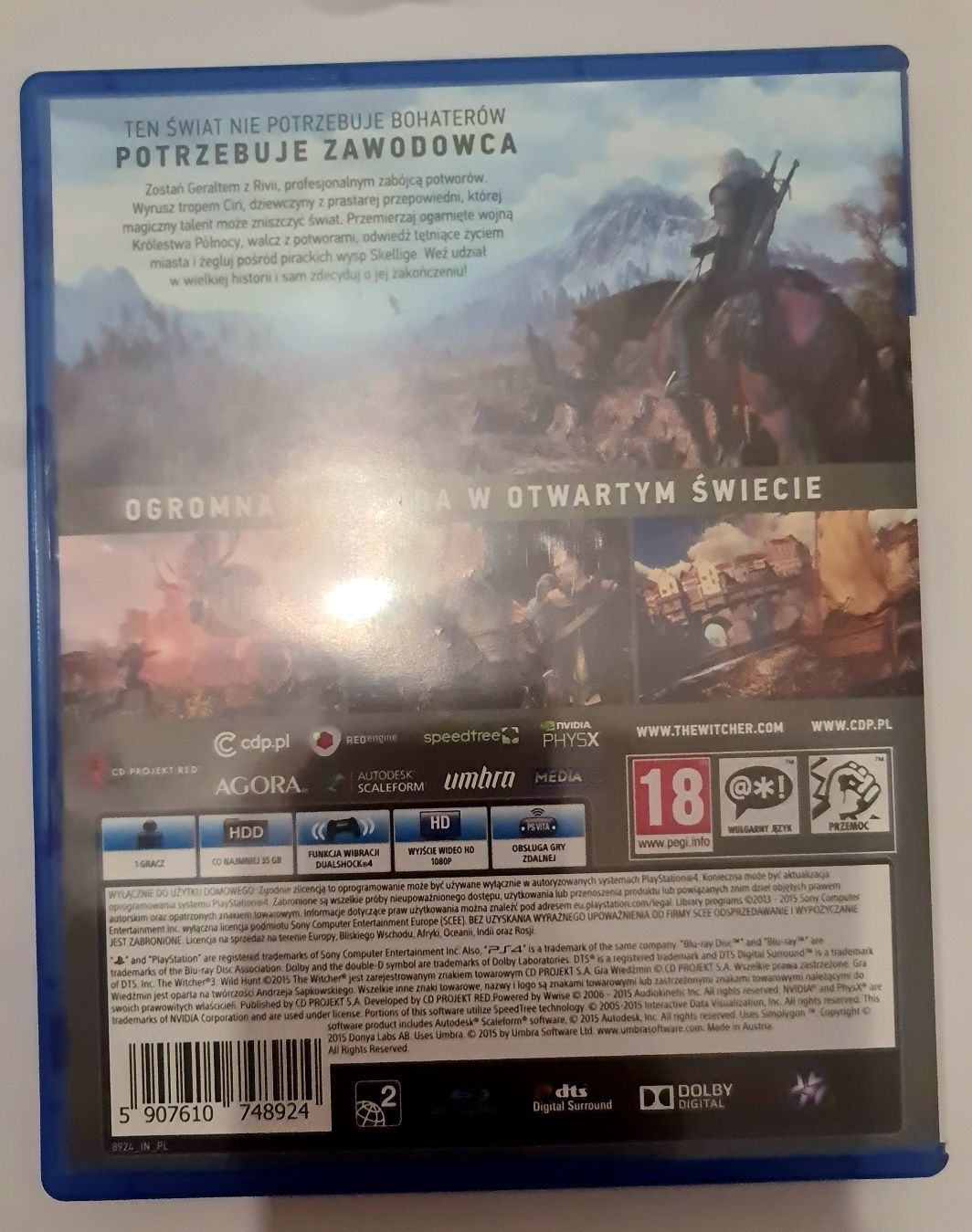 Gra Wiedzmin PS4
