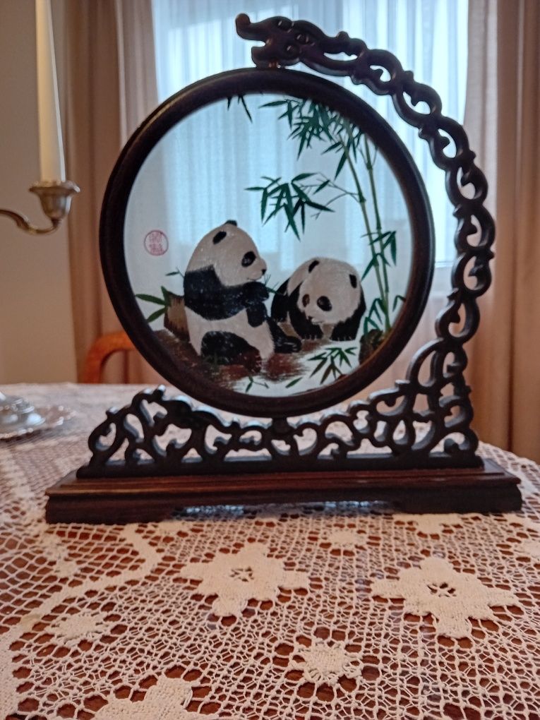 Chińska ramka z pandami
