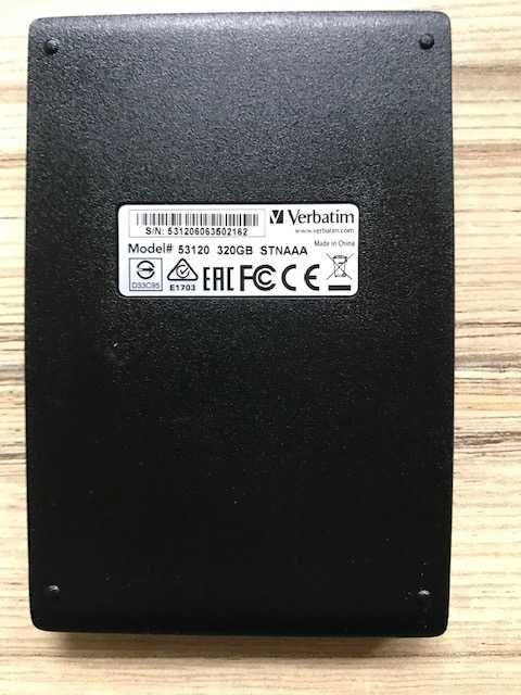 Dysk zewnętrzny HDD Verbatim HDD 320 GB Czarny (53120)