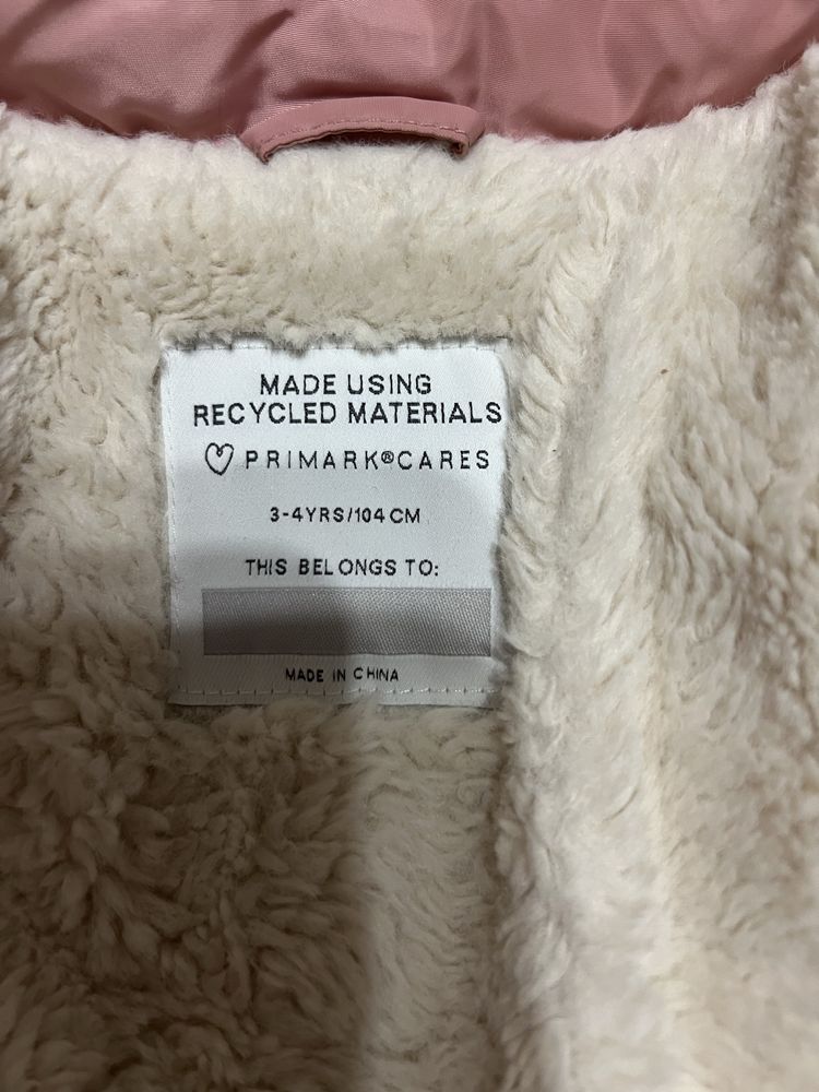 Парка детская Primark р 104 теплая куртка пальто зимнее