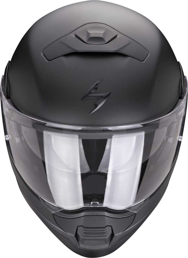 Kask motocyklowy szczękowy SCORPION EXO-930 SOLID MATT PEARL BLACK