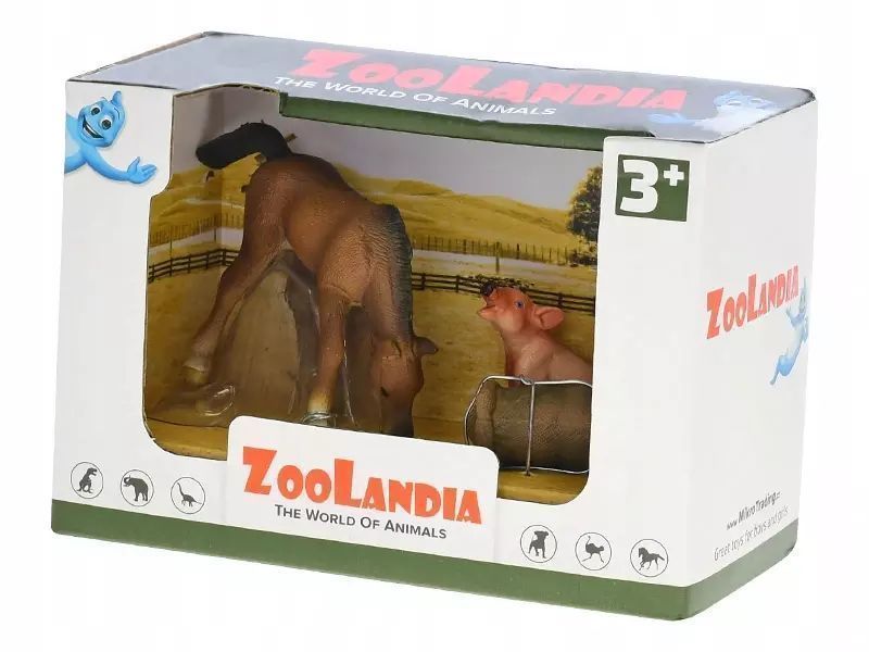 Zoolandia farma zestaw ze zwierzętami i akcesoriami. Mikro Trading