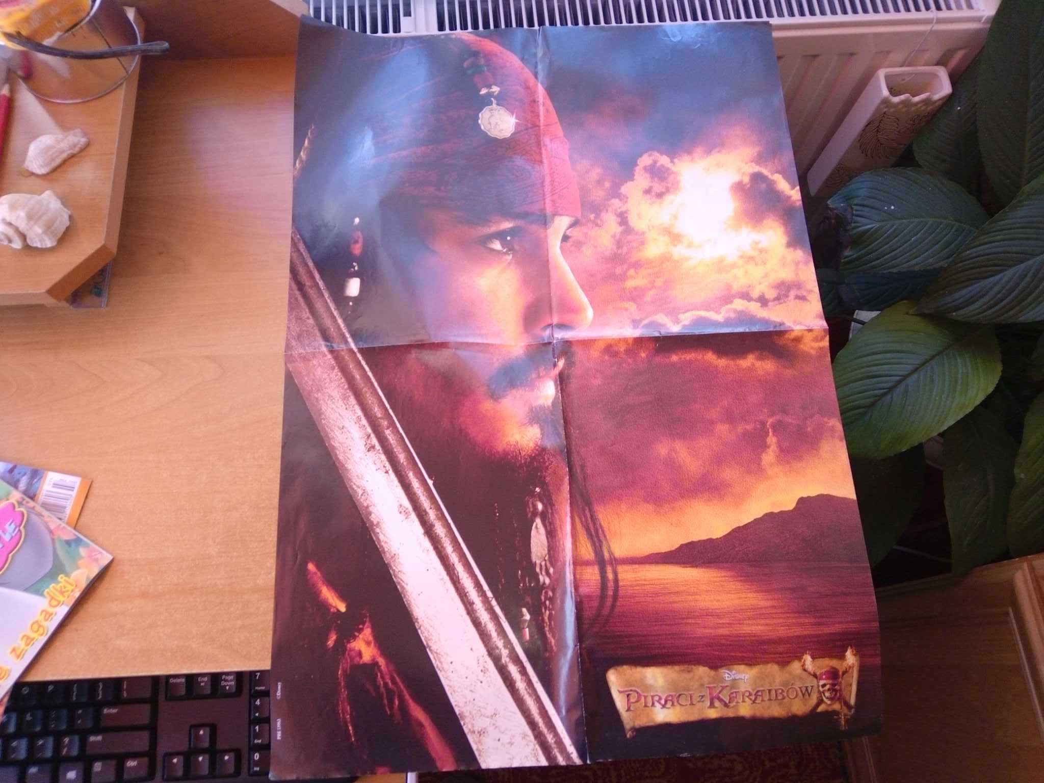 Plakat Piraci z Karaibów Disney Jack Sparrow 59cm x 42cm rozkładany