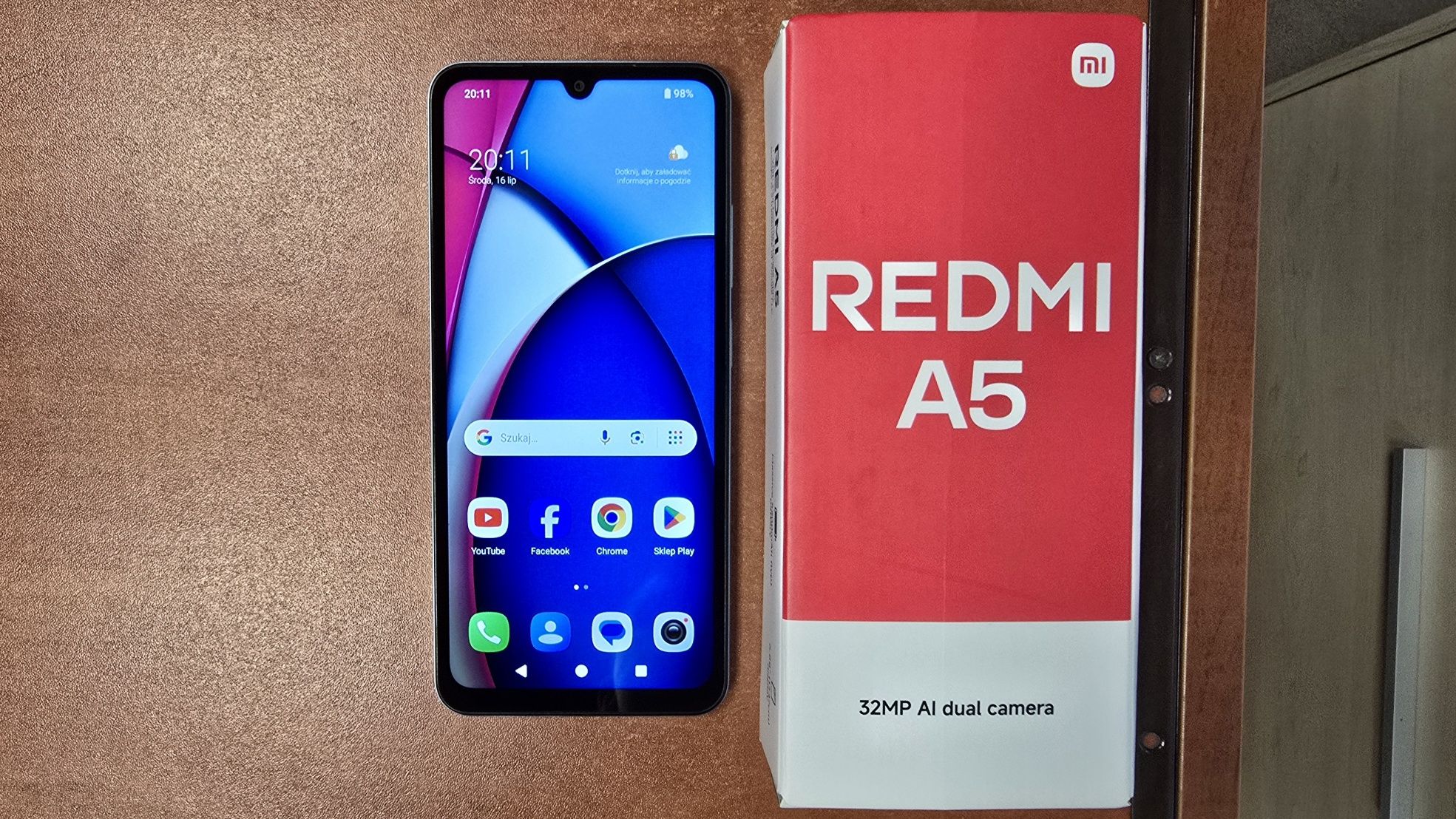 Xiaomi Redmi A5 Dual Sim 64GB/3GB RAM niebieski, stan bdb, gwarancja