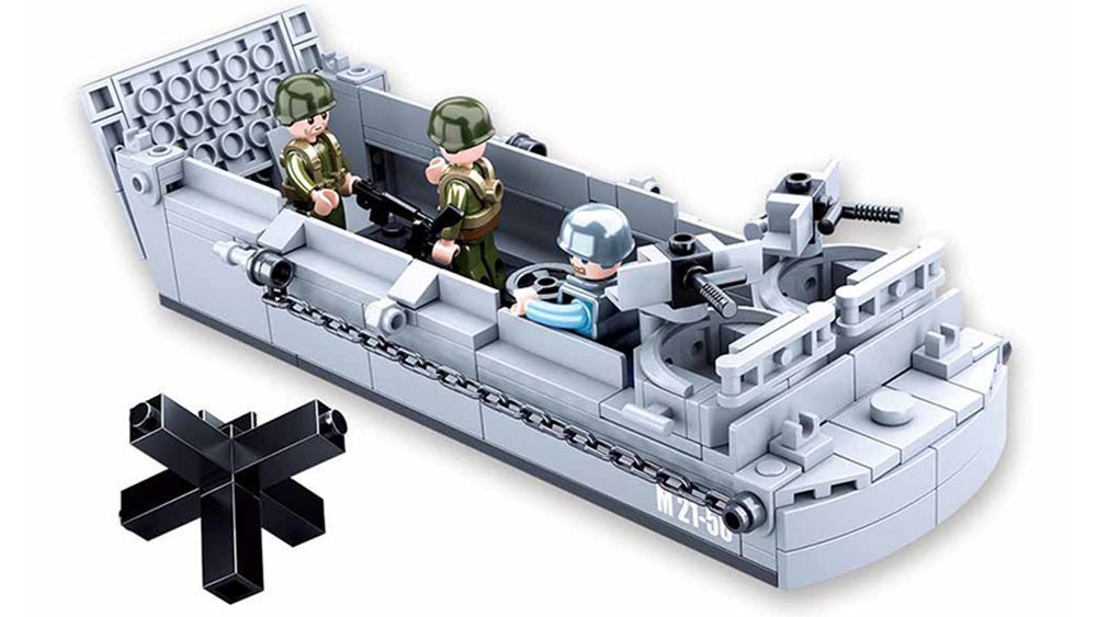 Klocki Wojsko LCVP - Higgins Boat - Barka desantowa