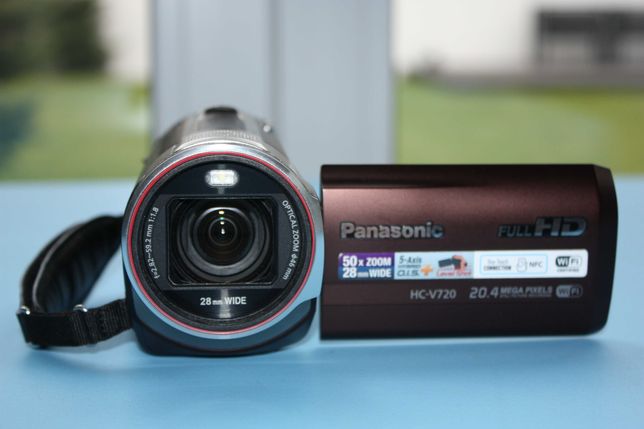 Kamera cyfrowa Panasonic HC-V 720 Full HD, imponujący zoom optyczny