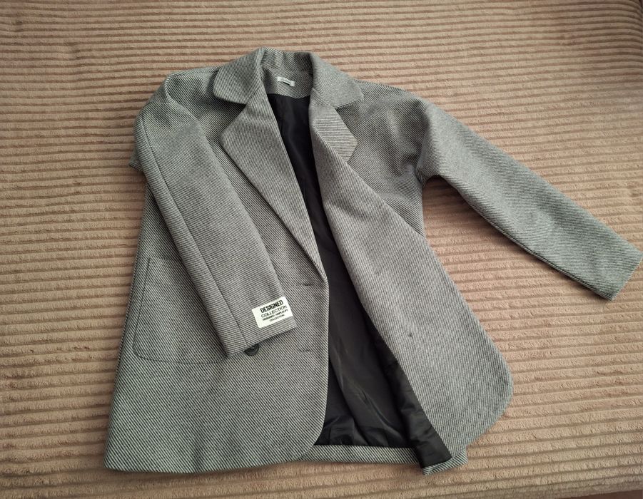 Пальто кашемір діагональ з підпідкладом