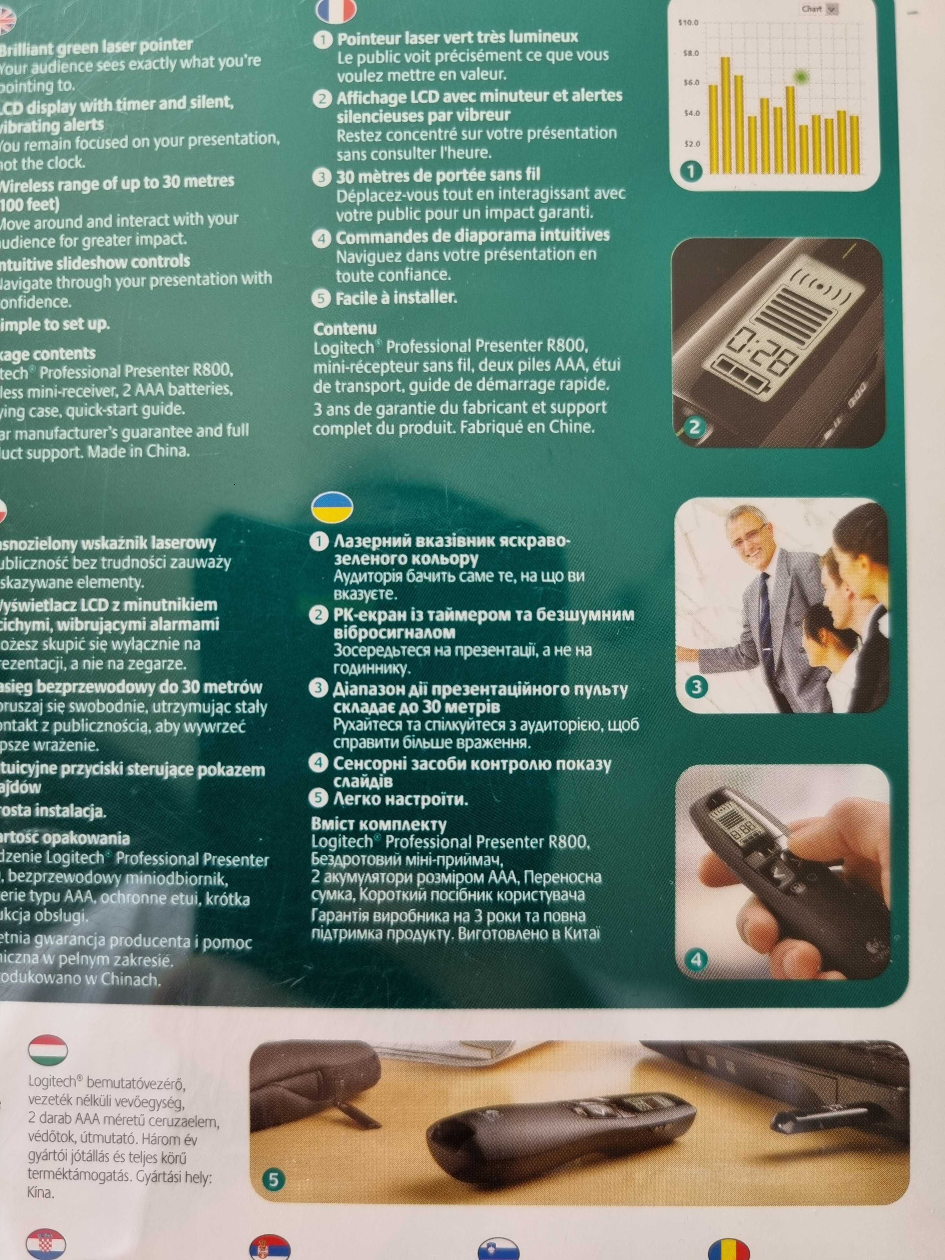 Новий! Презентер Logitech Professional Presenter R800