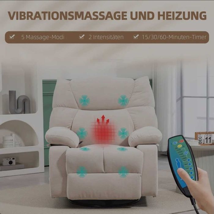 Fotel relax z funkcja masażu
