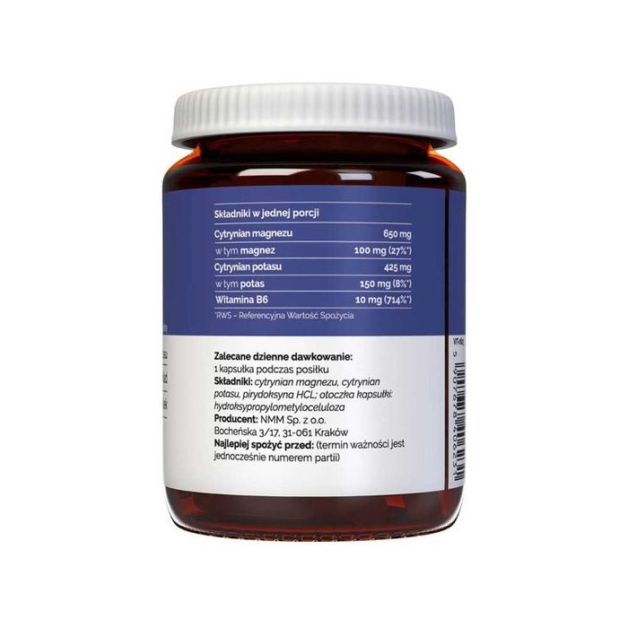 Vitaler's Магній + Калій + B6. Магний, цитрат, Комплекс 60 капсул