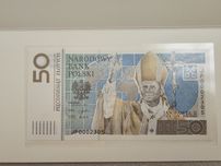 Banknot kolekcjonerski Jan Paweł II super niski numer 2305