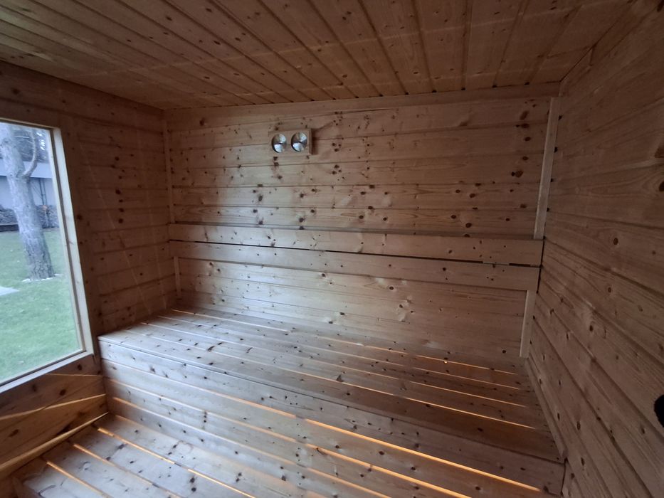 Sauna sucha fińska ogrodowa, zewnętrzna Dostępna od ręki!!!