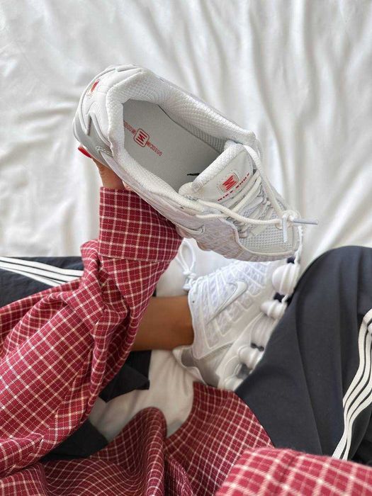 Женские кроссовки Nike Shox TL White Premium. 36-40
