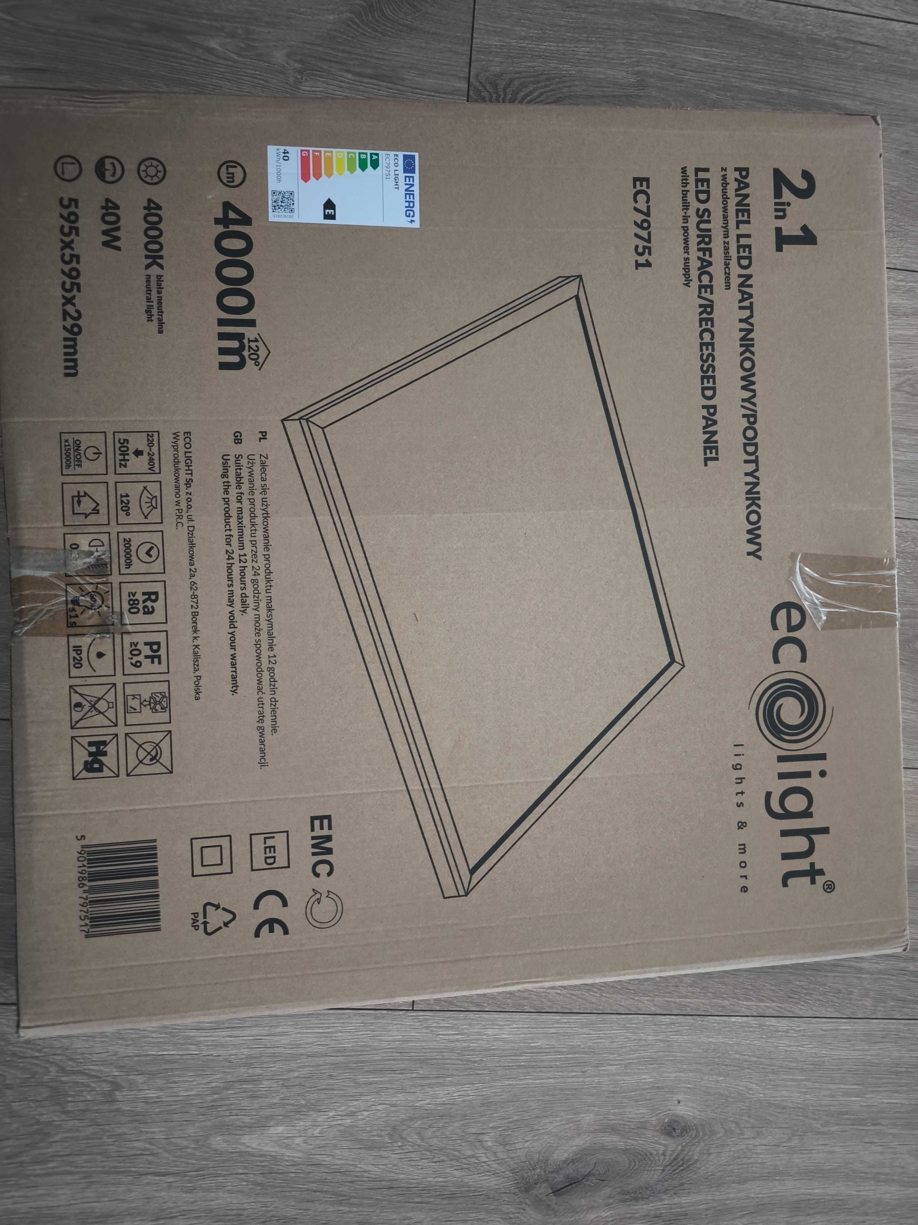 Panel Oprawa Lampa LED 60x60 40W 4000K
