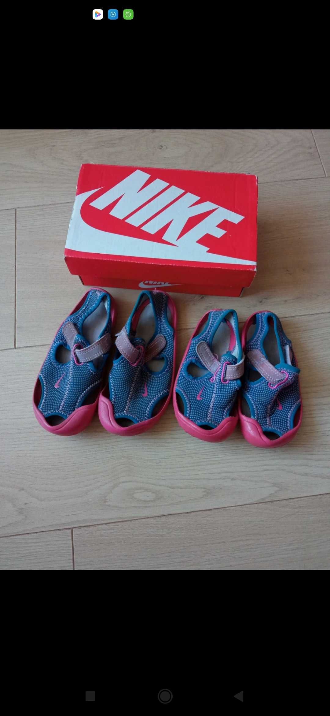 Sandały Nike 22 i 25, 2 pary