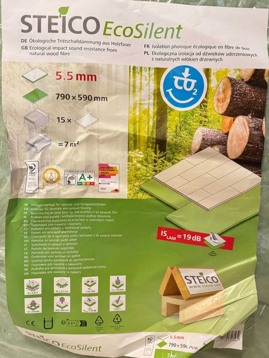 Podkład Ekopor Eko-płyta STEICO Ecosilent 5,5mm