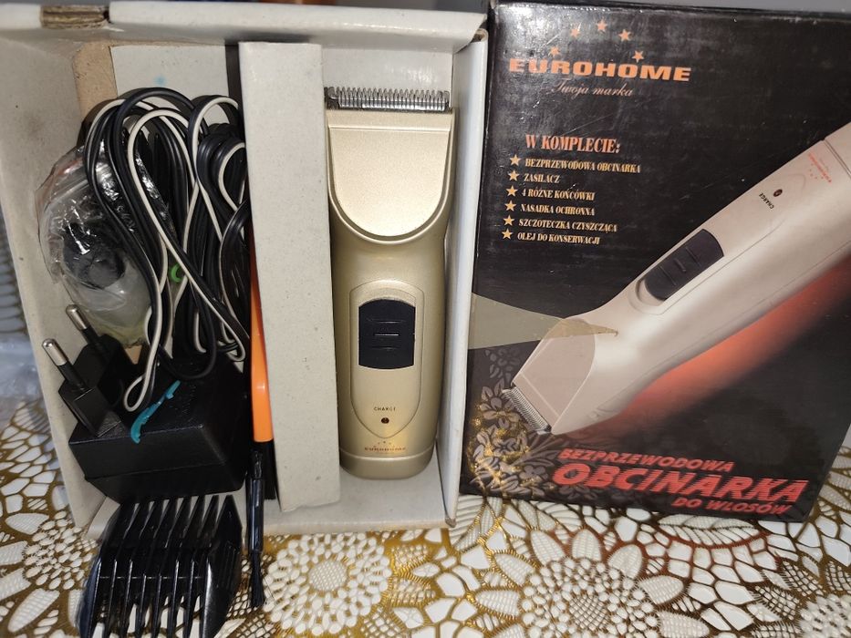 bezprzewodowa maszynka do strzyżenia włosów marki Eurohome