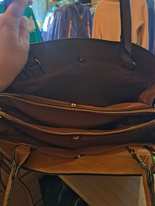 Torebka do ręki brązowa