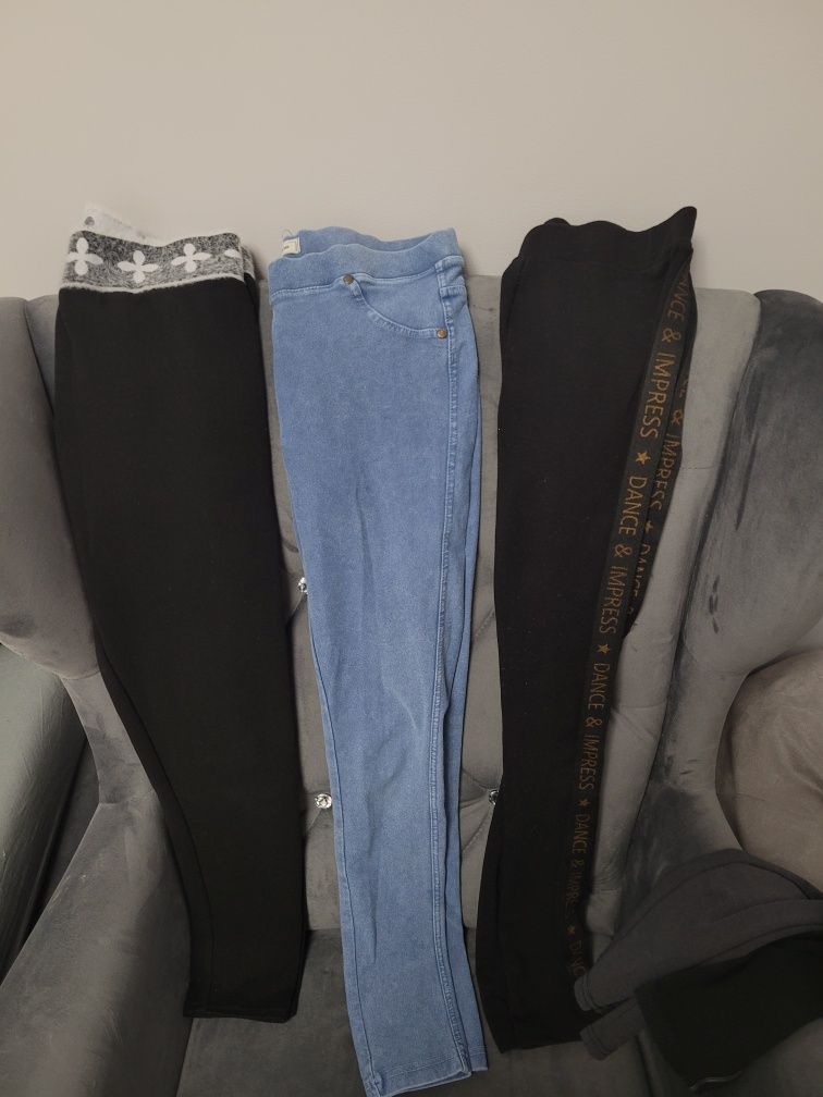 Legginsy spodnie paka zestaw 164