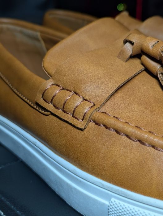 Чоловічі шкіряні лофери ASOS design